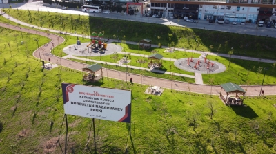 Nursultan Nazarbayev Parkı’nın yapımı tamamlandı