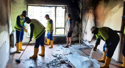 Yangın sonrası vatandaşın yardımına Keçiören Belediyesi koştu