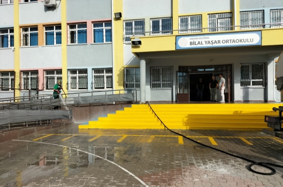 Yeni eğitim dönemi için okullar temizlendi