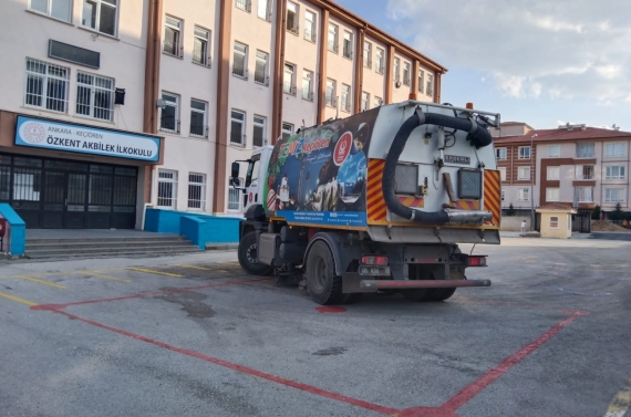 Yeni eğitim dönemi için okullar temizlendi