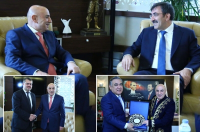 BAŞKAN ALTINOK’A ZİYARETÇİ AKINI DEVAM EDİYOR 