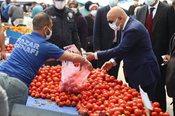 Altınok’tan semt pazarlarında pandemi denetimi