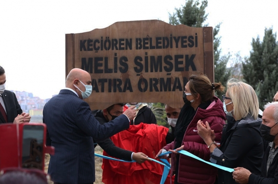 Başkan Altınok Melis Şimşek Hatıra Ormanı’na fidan dikti