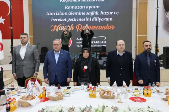 Başkan Özarslan, ramazanın ilk iftarını şehit aileleri ve gazilerle yaptı