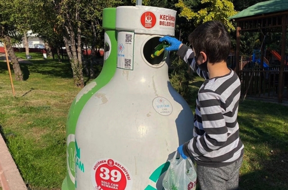 ‘Bin 70 ton’ atık cam geri dönüşüme kazandırıldı