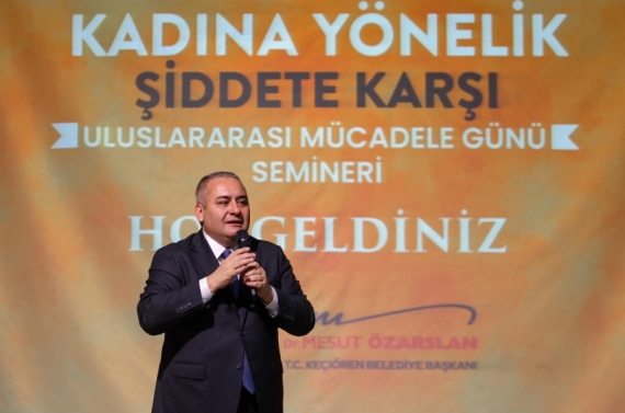 Keçiören, kadına yönelik şiddete karşı ses yükseltti