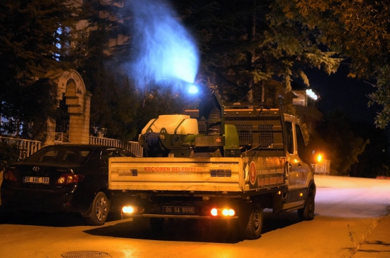 Keçiören Belediyesi’nden halk sağlığı için ilaçlama seferberliği