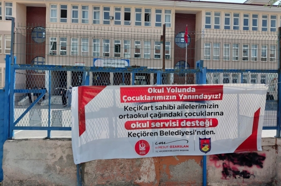 Keçiören Belediyesi’nden KEÇİKART sahibi ailelere okul servisi desteği