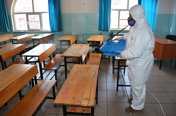 Keçiören’de 327 okul yüz yüze eğitim için dezenfekte edildi