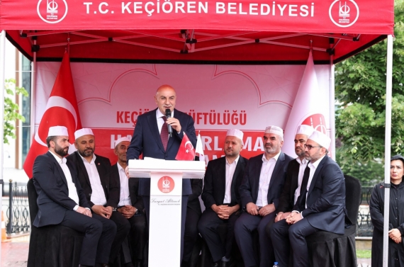 Keçiörenli hacı adayları yolcu edildi