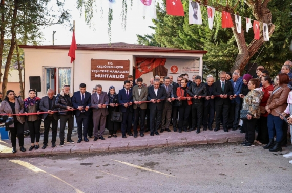 Yeşiltepe Mahallesi yeni muhtarlık binası hizmete açıldı