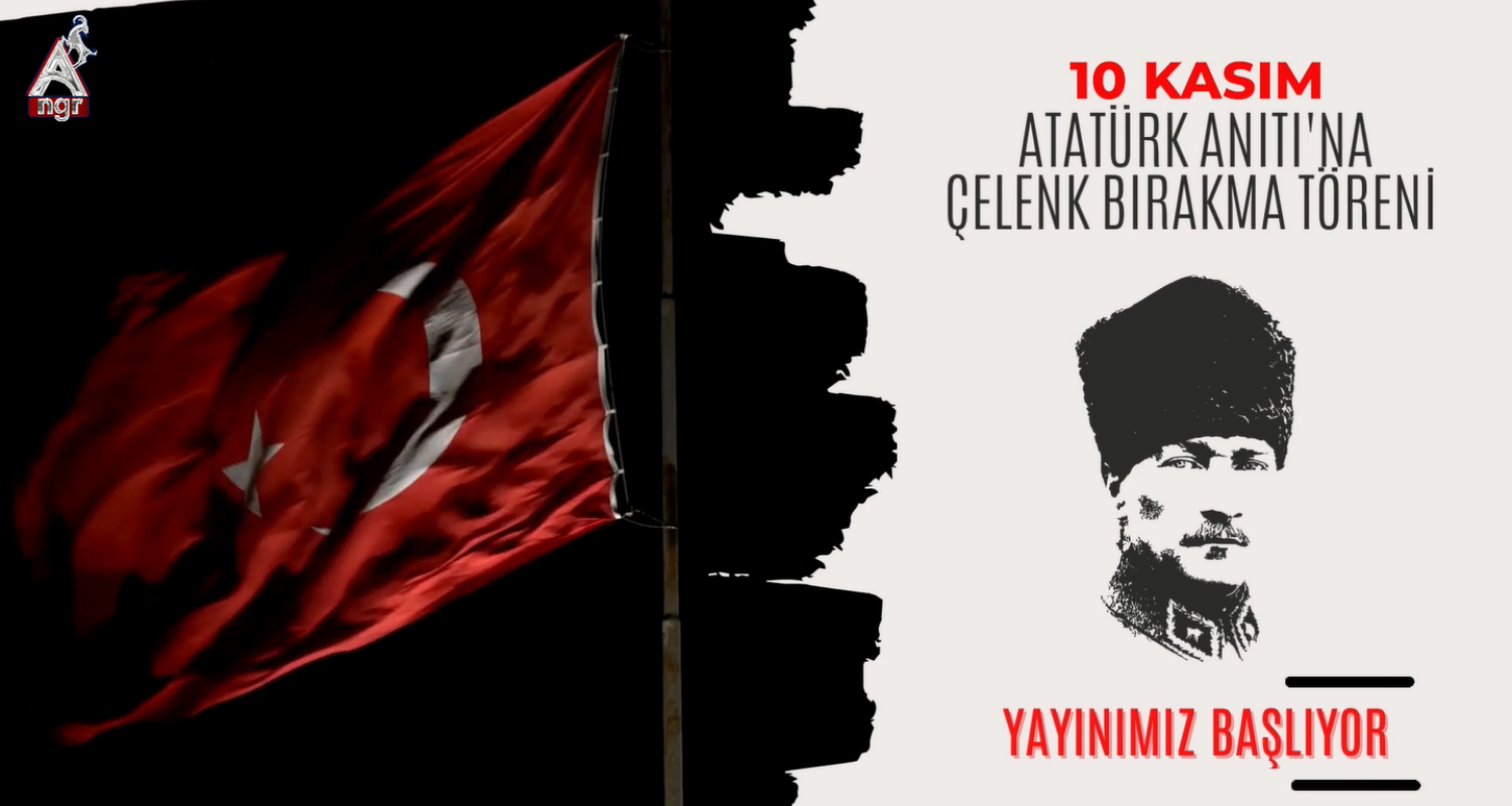10 Kasım Atatürk Anıtı`na Çelenk Bırakma Töreni
