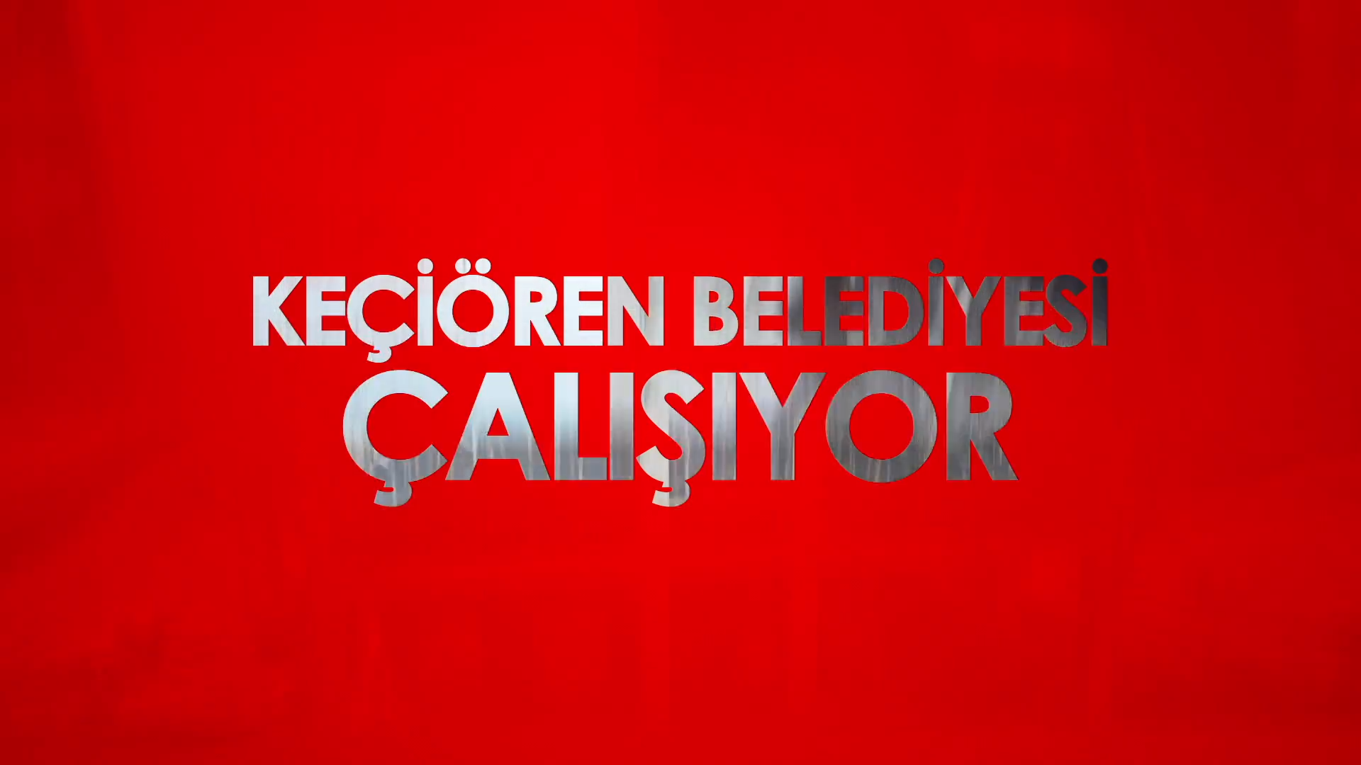 Keçiören Belediyesi Çalışıyor